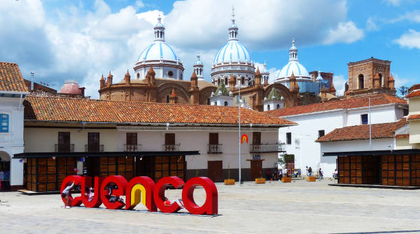 signo de nombre de ciudad "cuenca" - cuenca fotografías e imágenes de stock