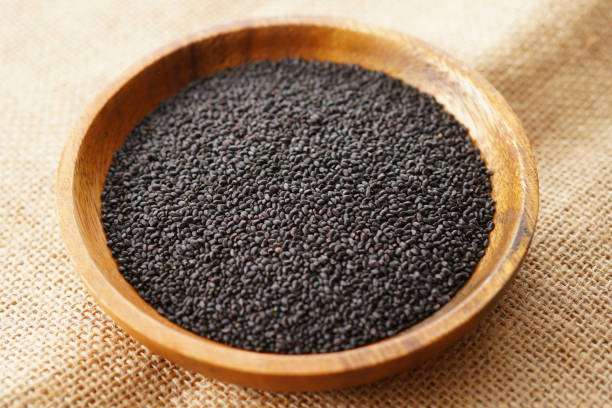 istock Basil seed. Healthy food. 1134146323