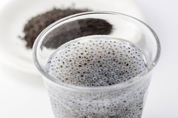 istock Basil seed. Healthy food. 1134146446