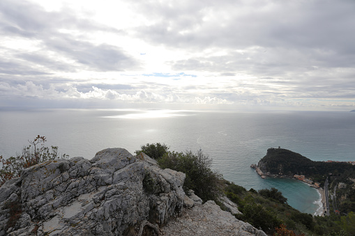 Scenic of Ligurian coastline