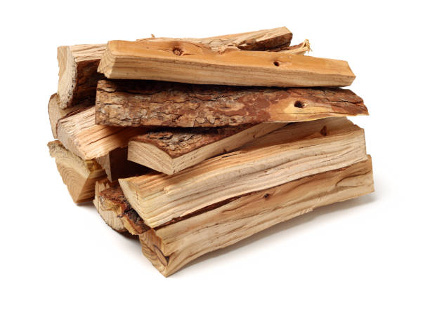 istock Pile of firewood isolated on a white background 1134150218