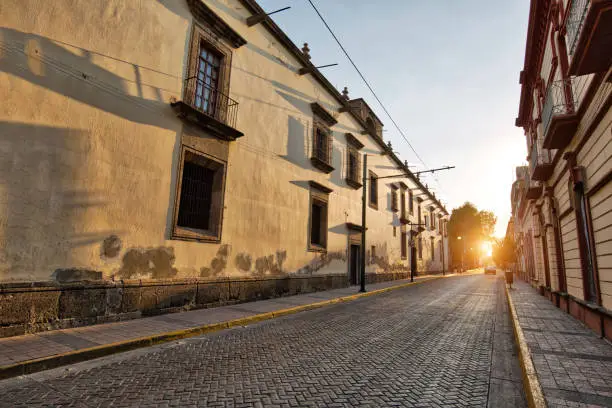 Photo of Guadalajara streets in city’s historic center (Centro Historico)