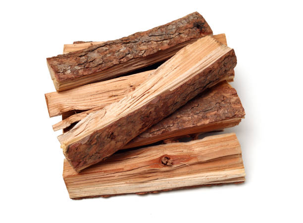 istock Pile of firewood isolated on a white background 1134150788