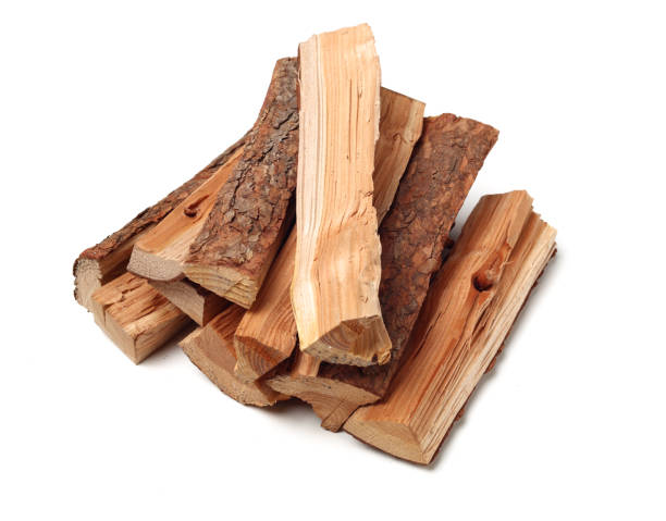 istock Pile of firewood isolated on a white background 1134151680