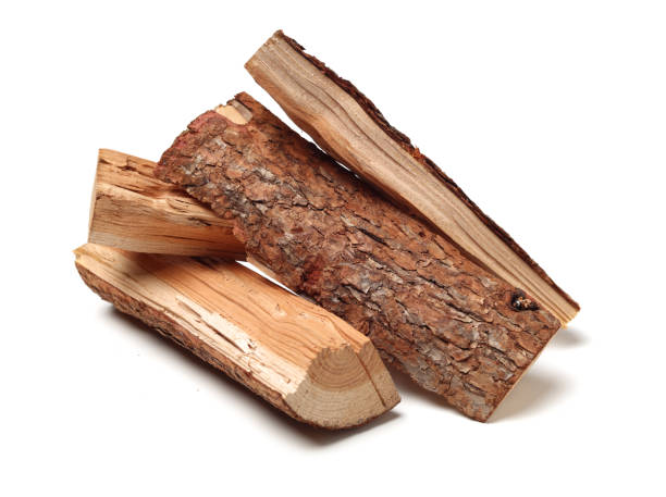 istock Pile of firewood isolated on a white background 1134156882