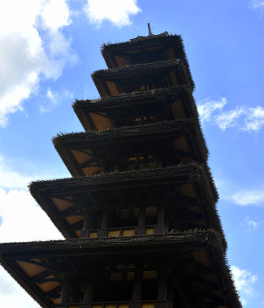 istock tall  oriental building and sky 1134156907