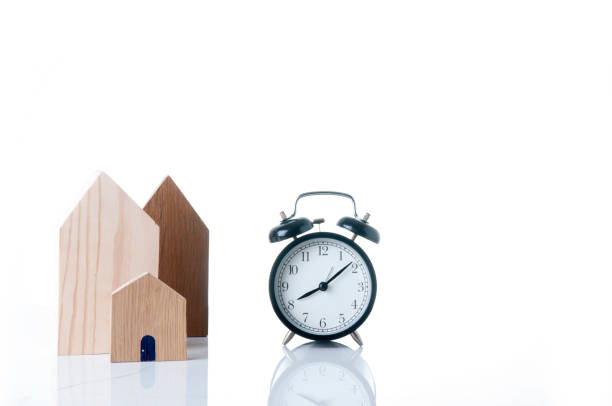 Real Estate and Financial concept - New home building or renovate. Real Estate for investing or loan from the bank. Interior desing for home sweet home. Time to manage Safety and security for your home.