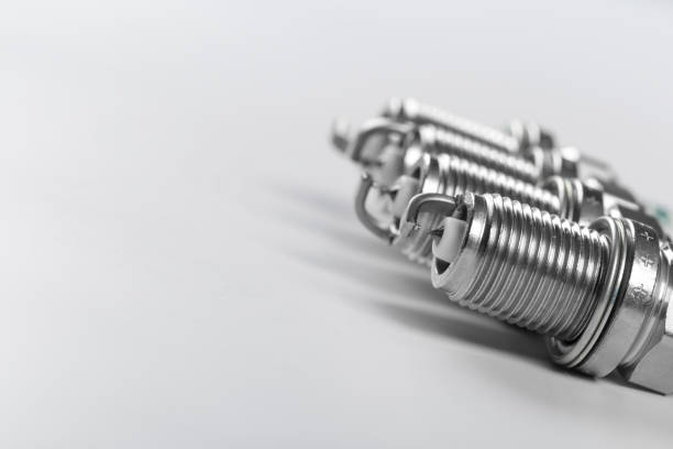 istock Spark plugs gasoline internal combustion engine on white background 1134159025