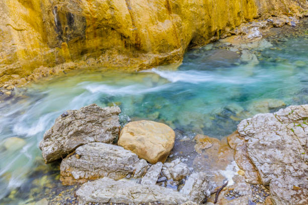 Johnson Canyon in Banff National Park in the Canadian Rockies