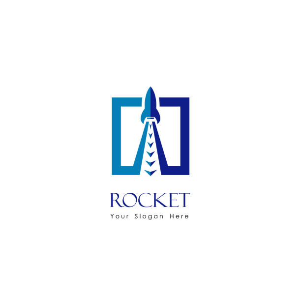 Rocket Launch icon Rocket Icon thrust stock illustrations