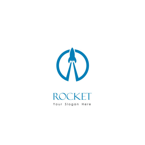 Rocket Launch icon Rocket Icon thrust stock illustrations