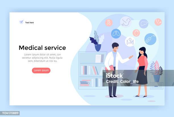 Medical Service Concept Illustration Stock Illustration - Download Image Now - Healthcare And Medicine, Patient, Service