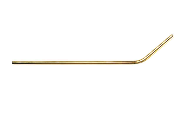 istock steel golden reusable straw 1134172782