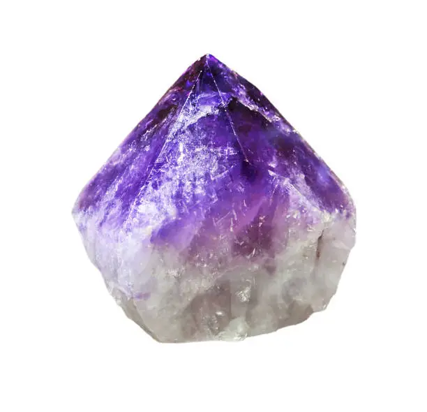 Amethyst isolated on white
