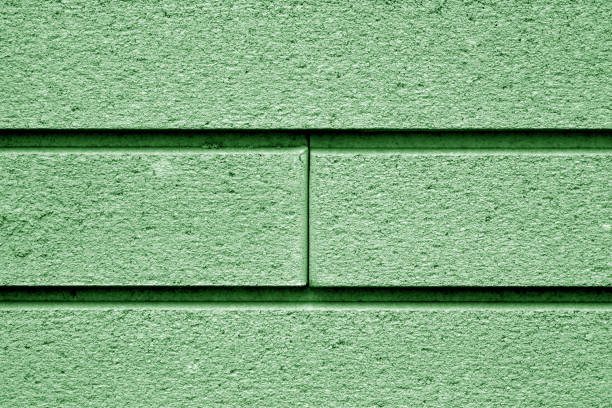 istock Decorative brick wall in green tone. 1134186867