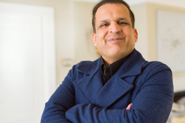 istock Middle age man smiling confident to the camera at home 1134187847