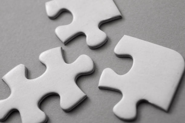 istock Close-up of white puzzle pieces 1134187982