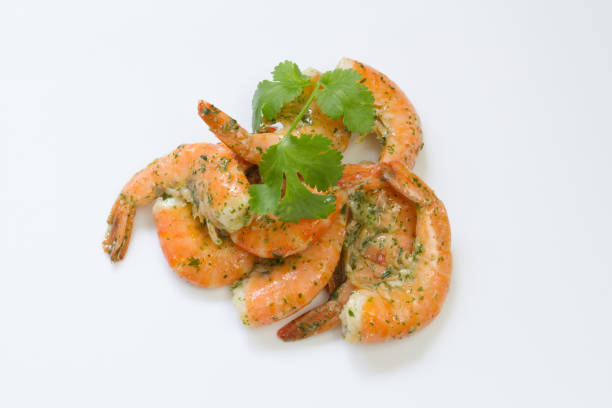 istock Shrimp with garlic and parsley 1134191468