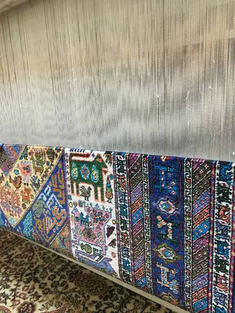 Silk carpets from Uzbekistan