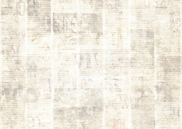 istock Newspaper with old grunge vintage unreadable paper texture background 1134202010