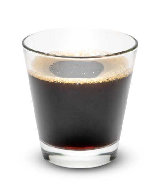 istock Cup of black espresso coffee isolated on white background 1134220063