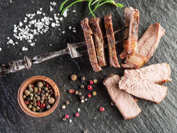 istock Steak Ribeye with spices. 1134226560