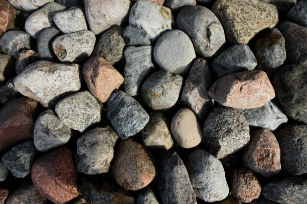 istock Round cubic stone road close up 1134228994