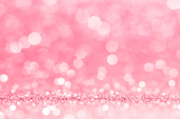 istock Pink rose, pink bokeh,circle abstract light background,Pink rose shining lights, sparkling glittering Valentines day,women day or event lights romantic backdrop.Blurred abstract holiday background. 1134230873
