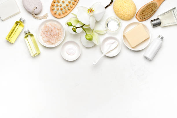 istock Spa natural cosmetic products background 1134231027