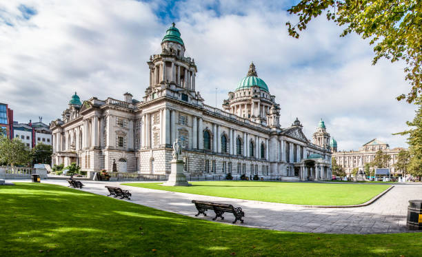 Belfast City Hall Belast City Hall in Northern Ireland, UK town hall government building photos stock pictures, royalty-free photos & images