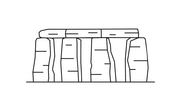 Vector illustration of Stonehenge icon