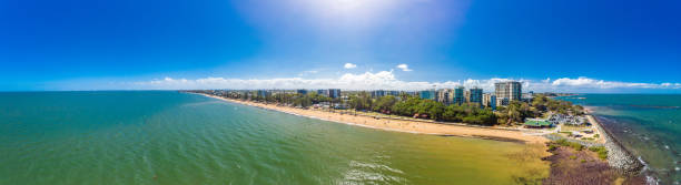 istock Aerial drone view of Suttons Beach, Redcliffe, Australia 1134237844