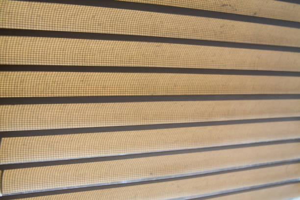 istock Blinds inside a window, Light & Shadow shot, Close up and macro shot, Selective focus 1134246127