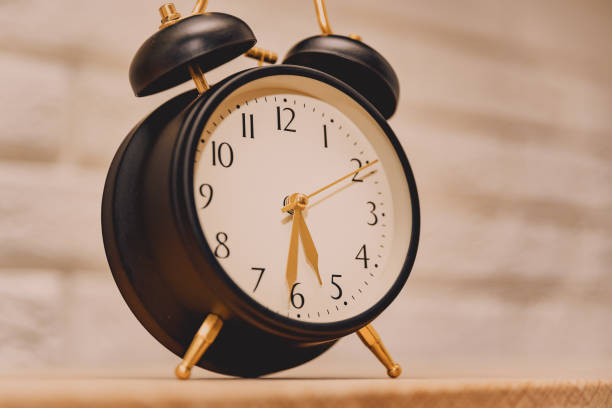 istock Image of vintage alarm clock 1134246394
