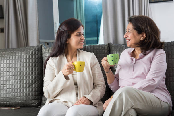 istock Mother and dauther happy together 1134249242