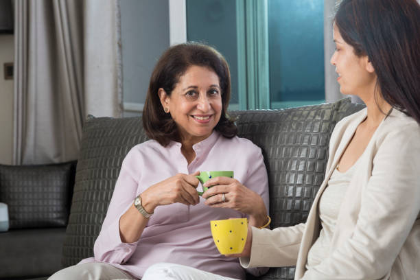 istock Mother and dauther happy together 1134249348