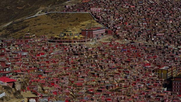 istock red house,buddha,blue sky,buddhist college 1134253207