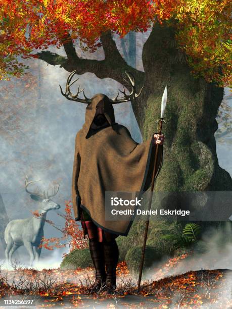 Herne The Hunter Stock Photo - Download Image Now - Autumn, Devil, Fantasy