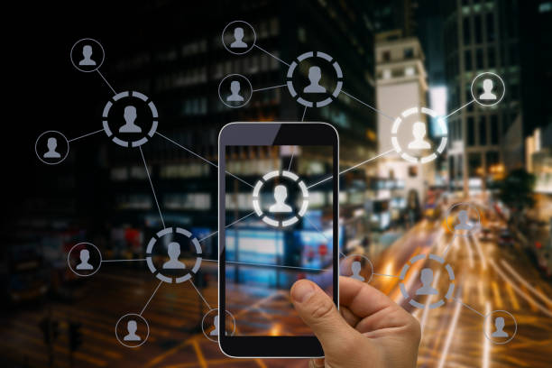 Social media marketing network communication mobile phone app