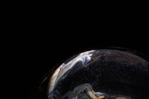 istock A bubble in rainbow colors on a black background. 1134262129