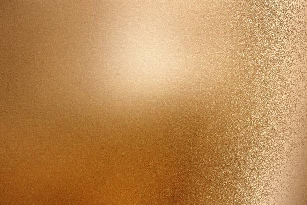 istock Shiny rough brown metallic wall, abstract texture background 1134262451