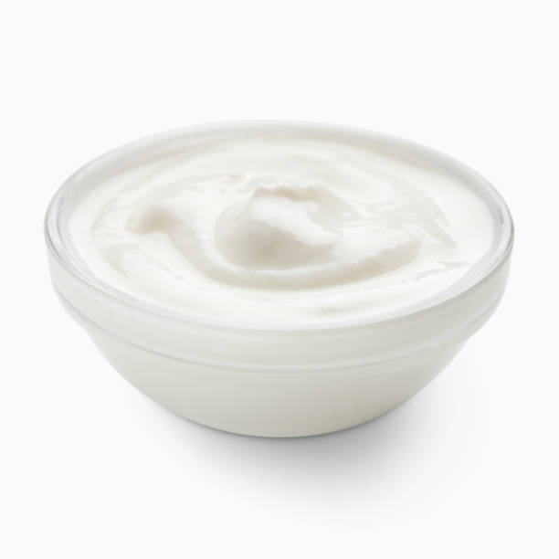 istock Organic yogurt in glass bowl 1134264147