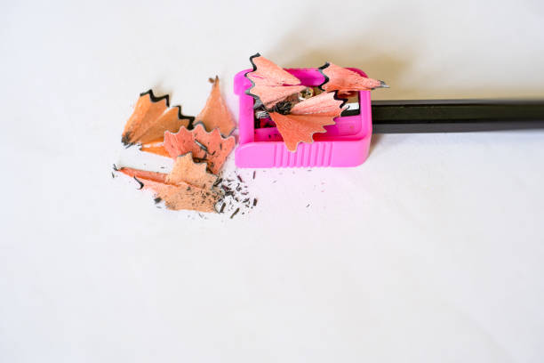 istock Pencil on sharpener for answer on white paper in examination background 1134266493