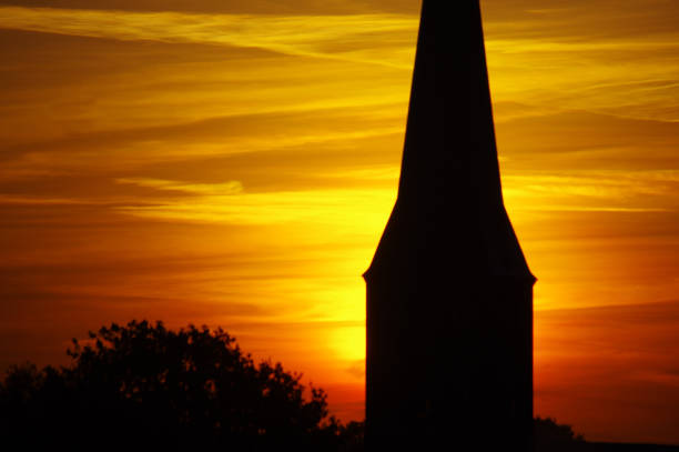 istock Church tower in silhouette 1134266977