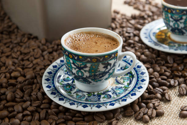 istock Traditional Turkish Coffee Close-up 1134269339