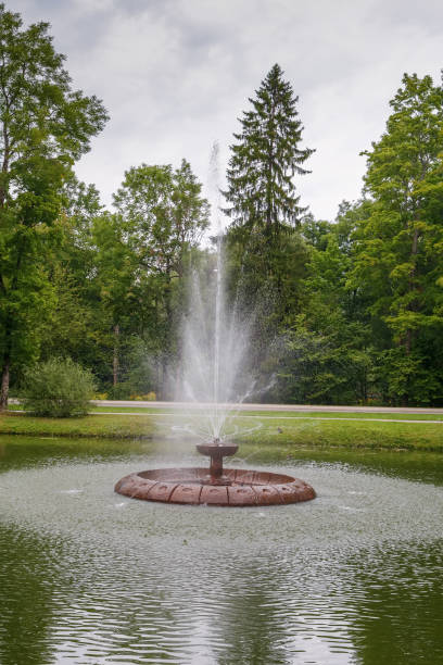 istock Fountain in Aluksne, Latvia 1134270248
