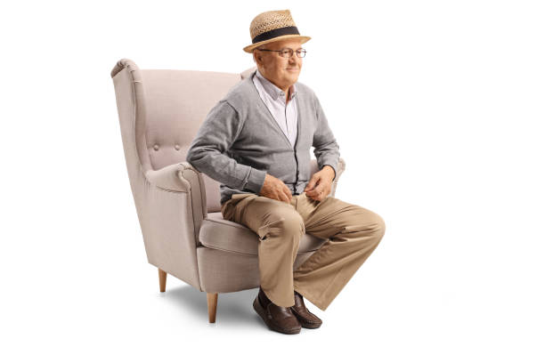 istock Senior man sitting in an armchair 1134273743