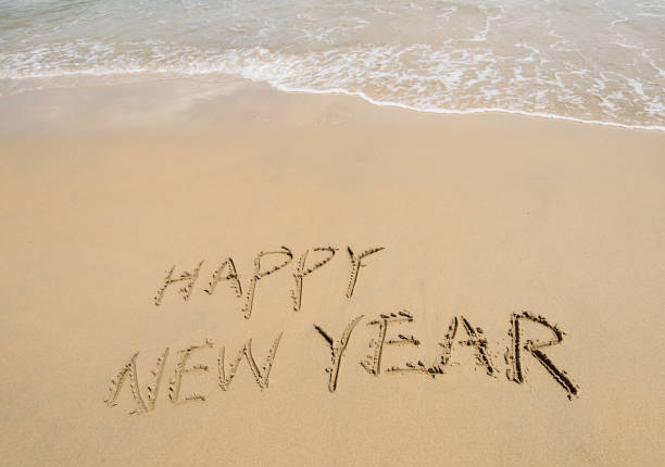 istock New year message on the sand beach 1134278767