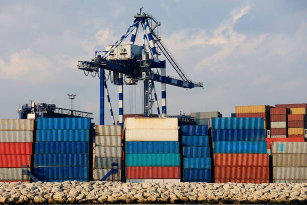 Mersin Turkey December 30 2020 :Mersin international container port