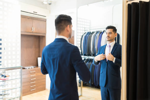 istock Examining Transformation Of Suit After Stitching 1134288186